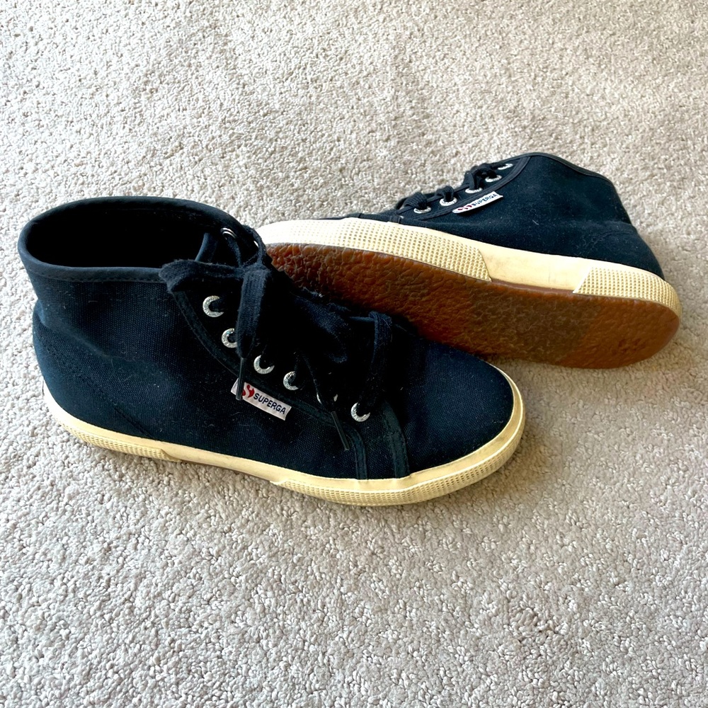 Black High Top Superga